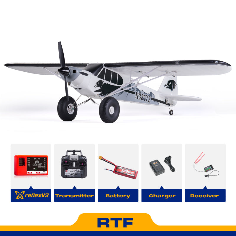 FMS 1300mm PA-18 Super Cub with Reflex V3, RTF / PNP