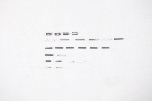 1:6 lock set pins for RC models, includes various sizes and types.