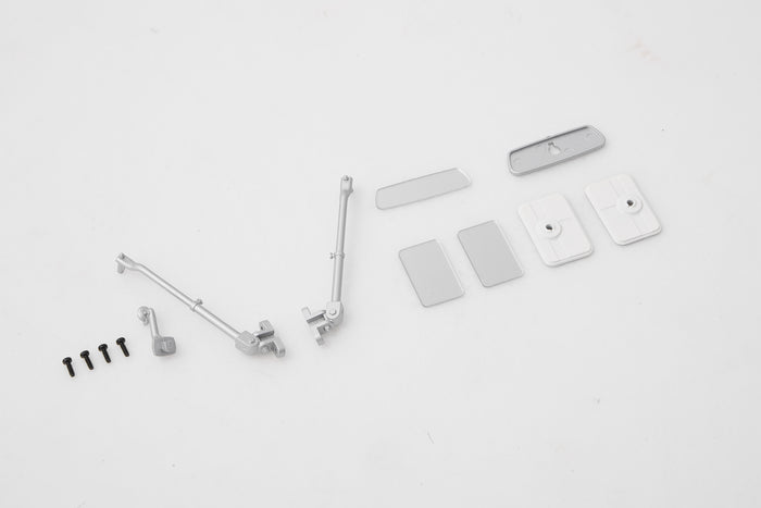 1:10 Toyota FJ40 mirror set with reflective plates and mounting screws