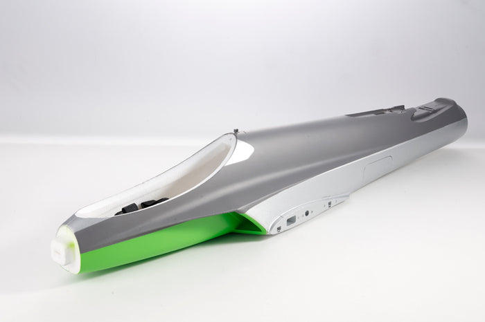 64mm Futura fuselage model in gray and green colors