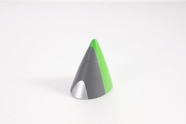 64mm Futura cowl in gray, green, and silver for RC models