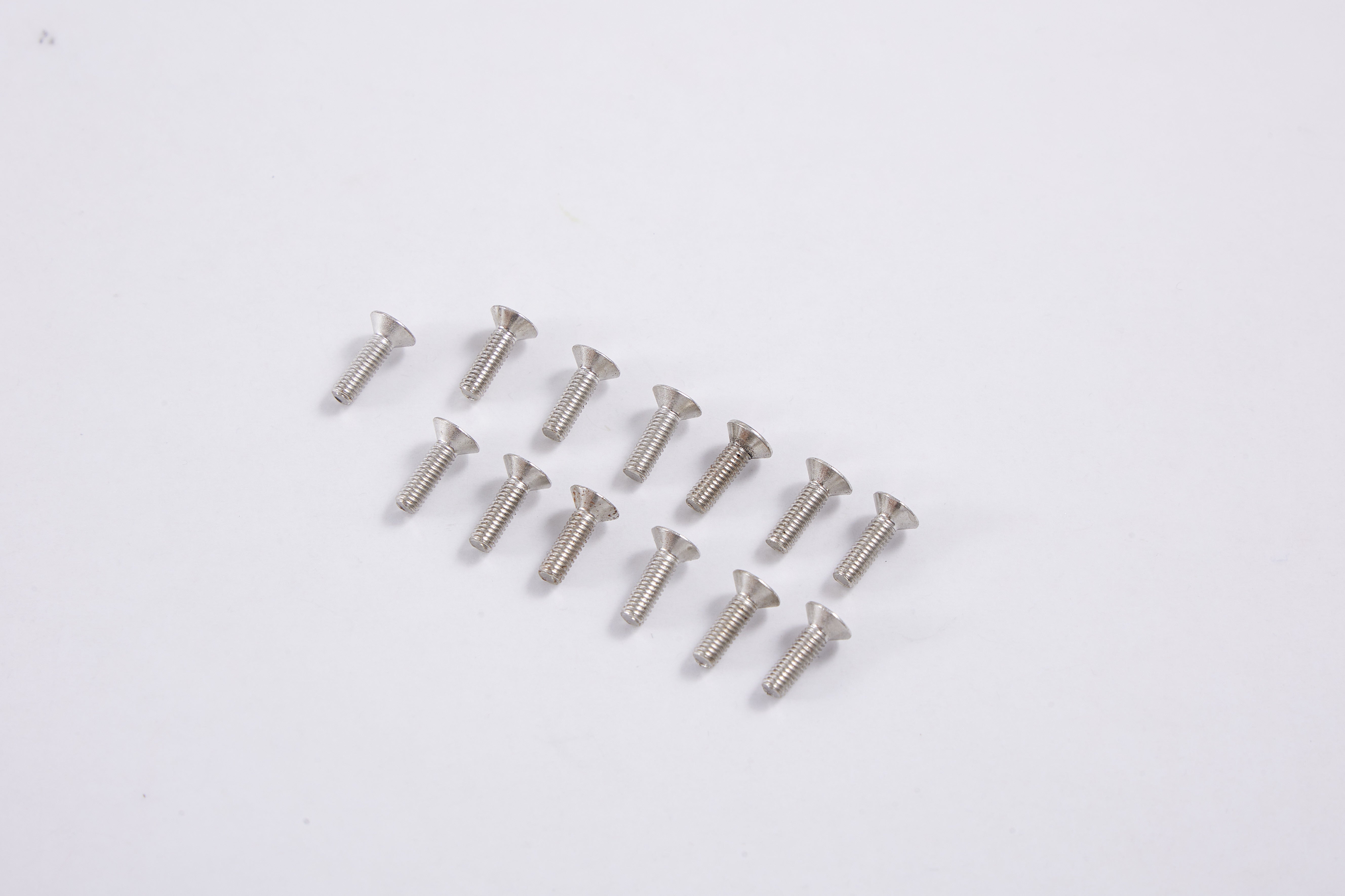 Set of 16 silver screws for 80mm F-86 model assembly