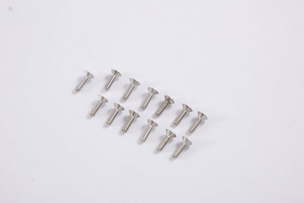 Set of 16 silver screws for 80mm F-86 model assembly