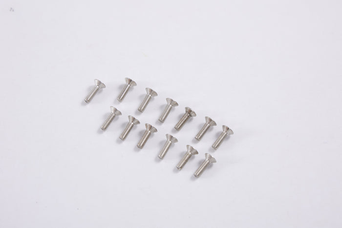 Set of 16 silver screws for 80mm F-86 model assembly