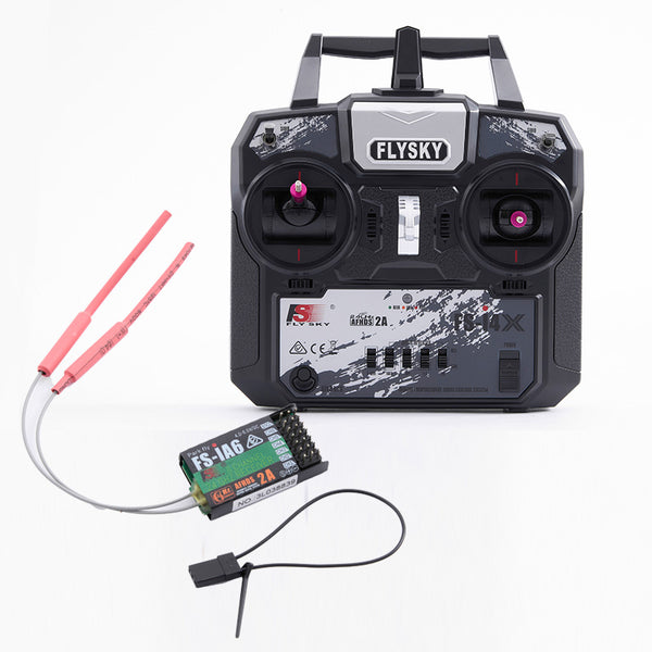 Flysky 6 channel RC transmitter with receiver set for various RC aircraft.
