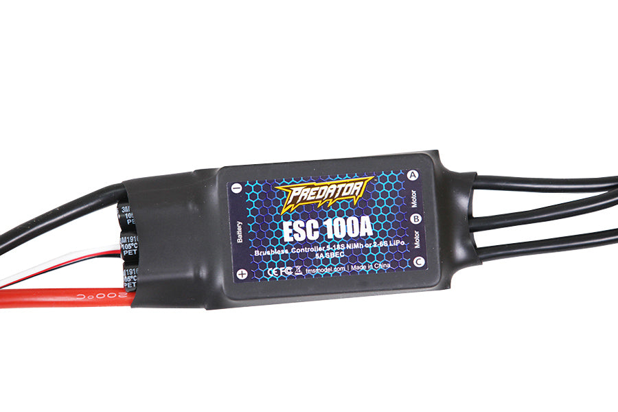 Predator 100A ESC for remote control models with input connections