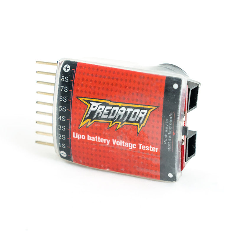 Lipo battery voltage tester with balance connector for RC models