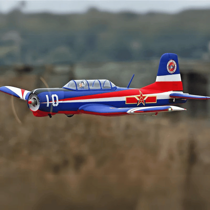 Nanchang CJ-6 V2 PNP RC airplane in PLAAF demonstration team colors flying