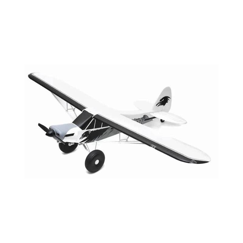 1700mm PA-18 Super Cub model airplane in black and white